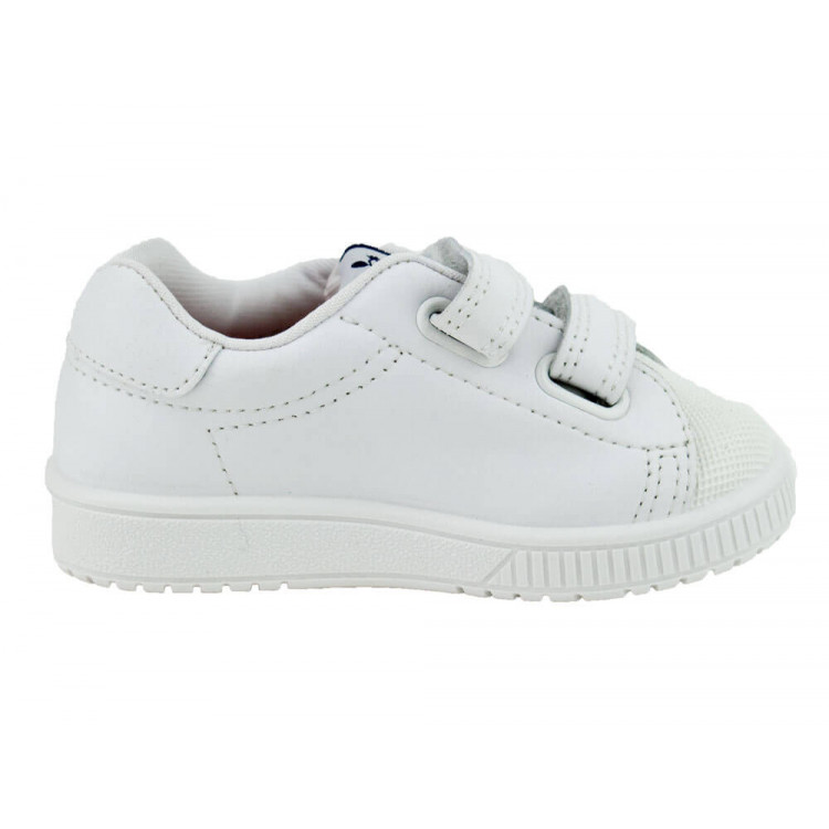 Zapatillas deportivas de Niña blanca - Velcro y cordón elástico
